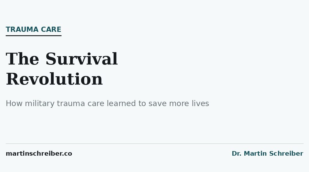 How military trauma care cut battlefield fatality rates from 23% to 9.3%, and what drove the change